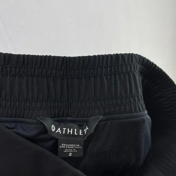 Athleta Pants Women's Sz 2 Slash Pockets Elastic Hem Stretch Gym Jogger Gray - Picture 7 of 11